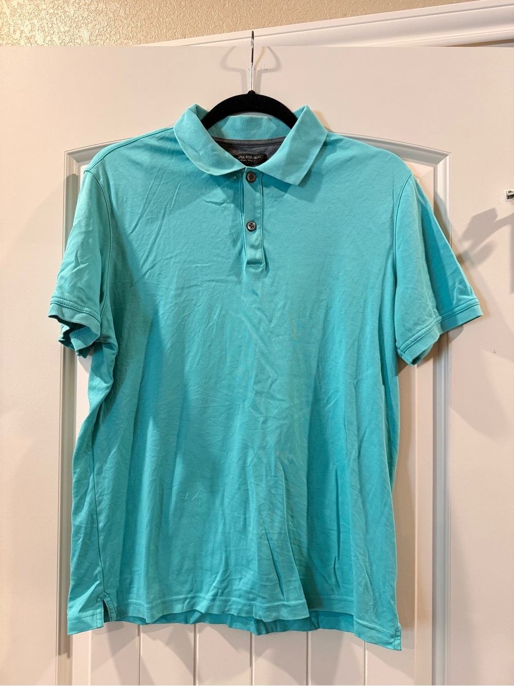 Banana Republic Aqua Cotton Polo